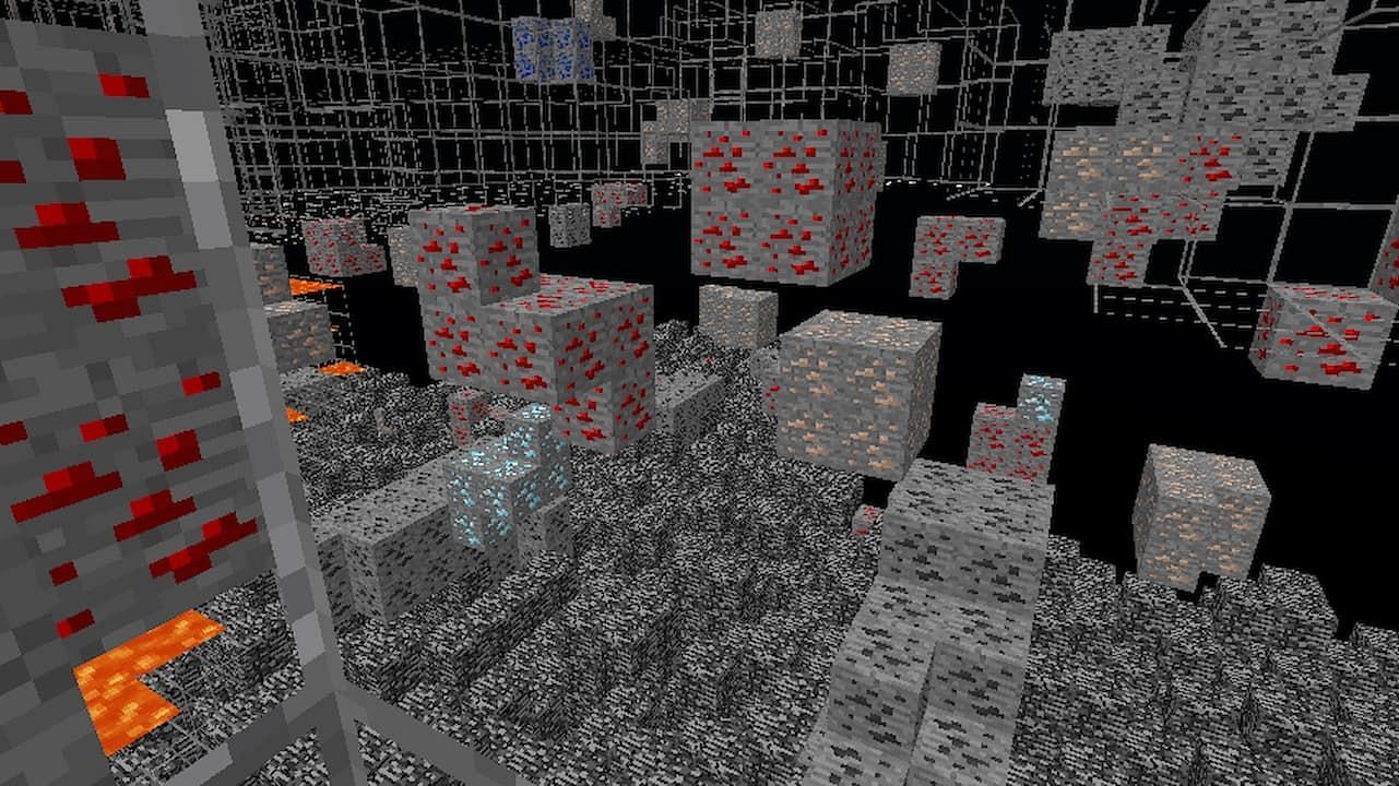 Ultimate Xray texture pack makes farming ores easy (Image via Curseforge)