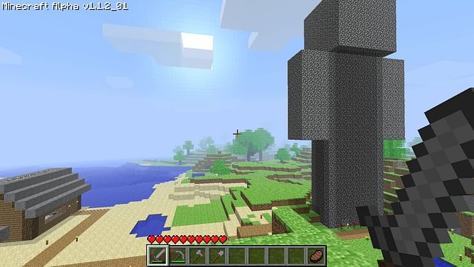Minecraft's alpha and beta versions have an unexplainable horror and creepiness