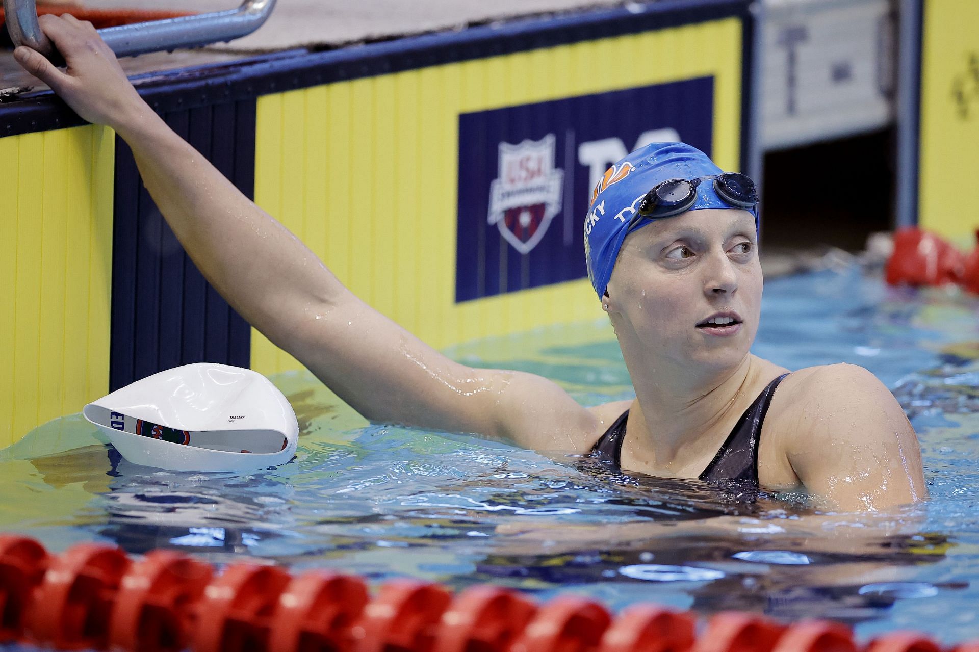 Katie Ledecky at the TYR Pro Swim Series in Knoxville, Tennessee.