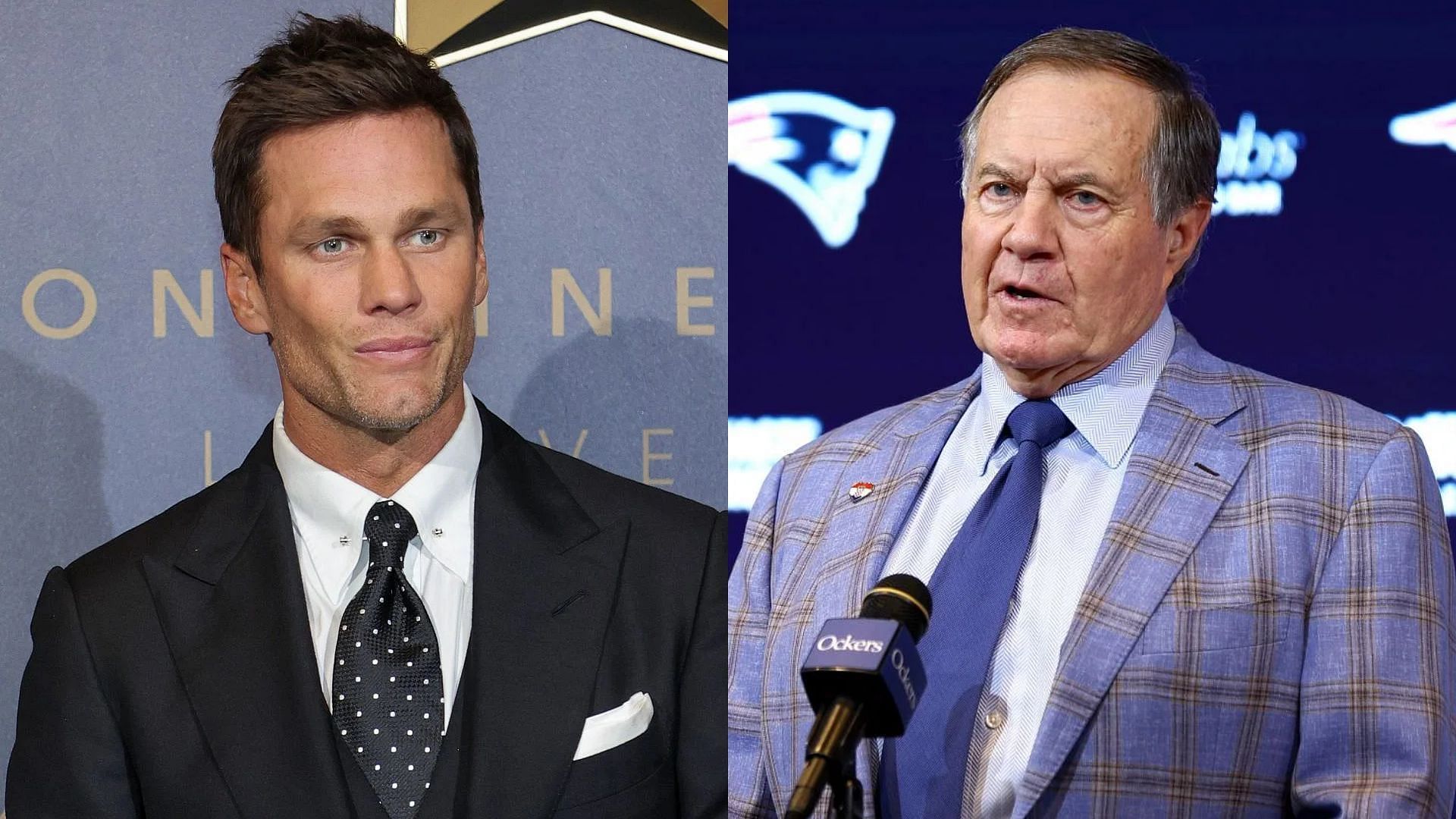 Former NFL quarterback Tom Brady and former New England Patriots head coach Bill Belichick