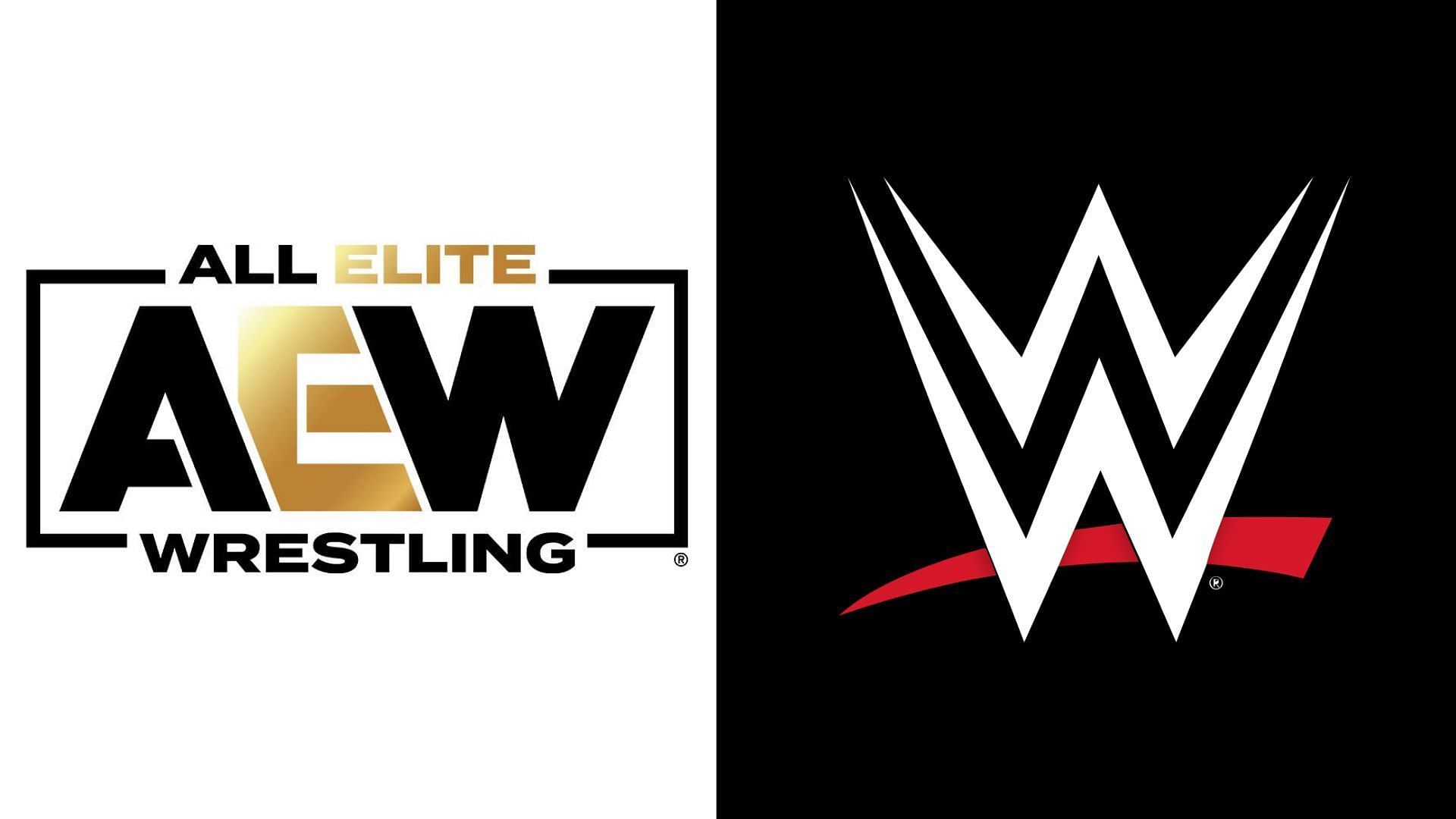 AEW and WWE are mega-players in the wrestling industry. [Photos courtesy of their respective Twitter accounts]