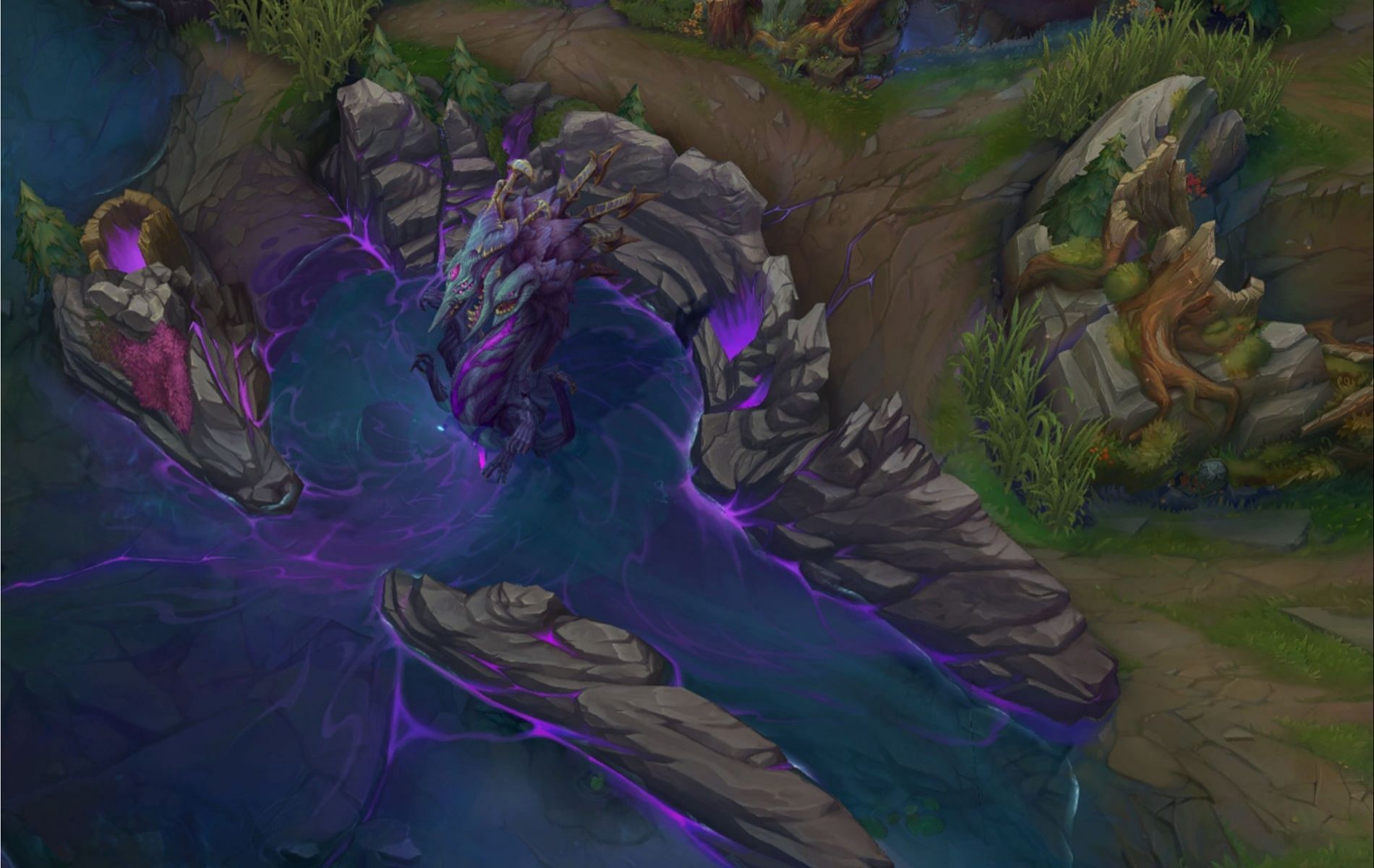 All-seeing Baron Terrain changes (Image via Riot Games)