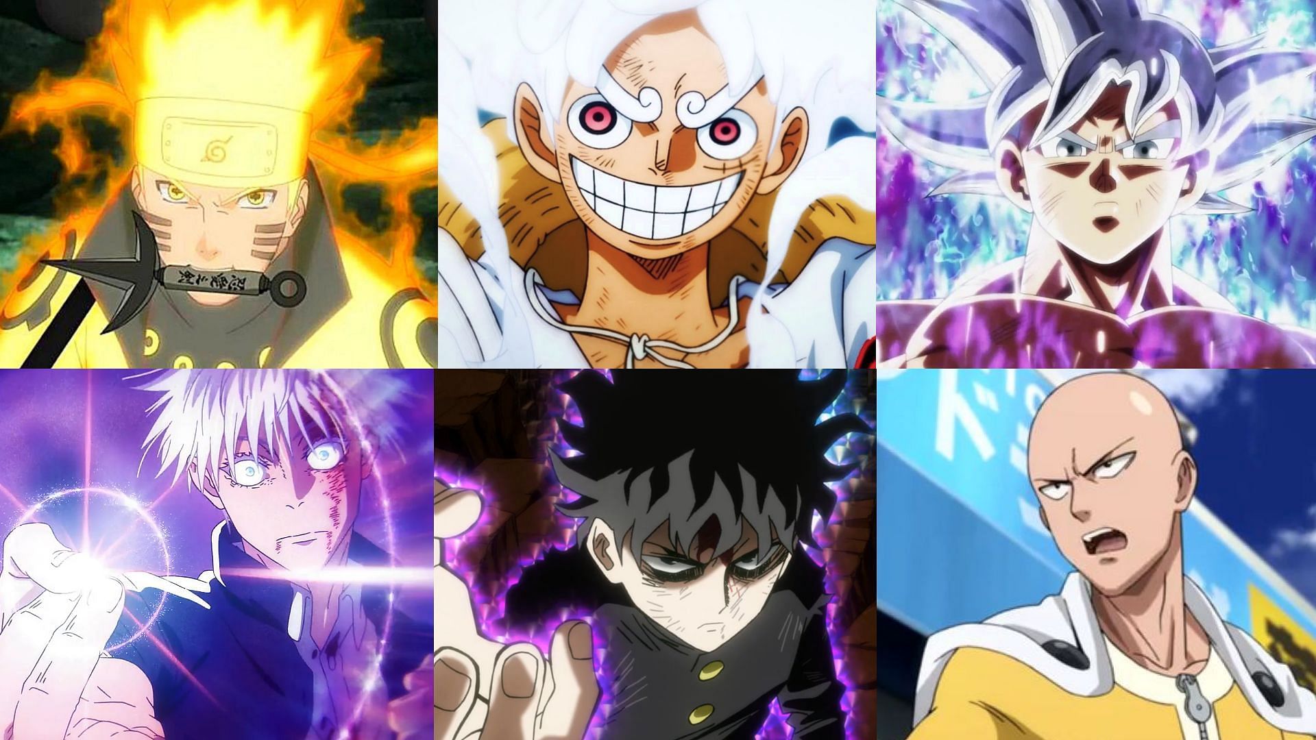 Some popular characters for the strongest anime character title (Image via Pierrot, Toei, MAPPA, Bones, Madhouse)