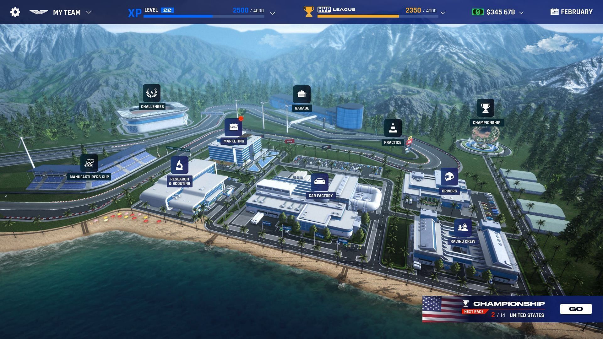 Screenshot di gioco di GT Manager 24 (immagine tramite Tiny Digital Factory)