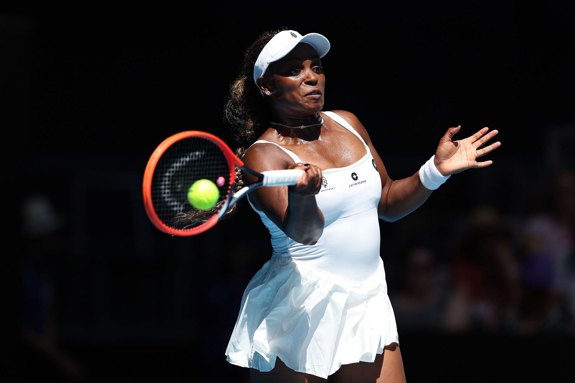 Sloane Stephens at the 2024 Australian Open at Melbourne Park - Getty Images
