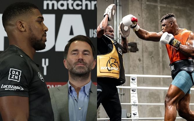 “He has no fear” - Anthony Joshua’s promoter owns up to needing a “change of underwear” after seeing Francis Ngannou spar