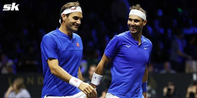 Roger Federer spends time with Rafael Nadal as they continue reunion, duo share smiles while posing alongside their agents