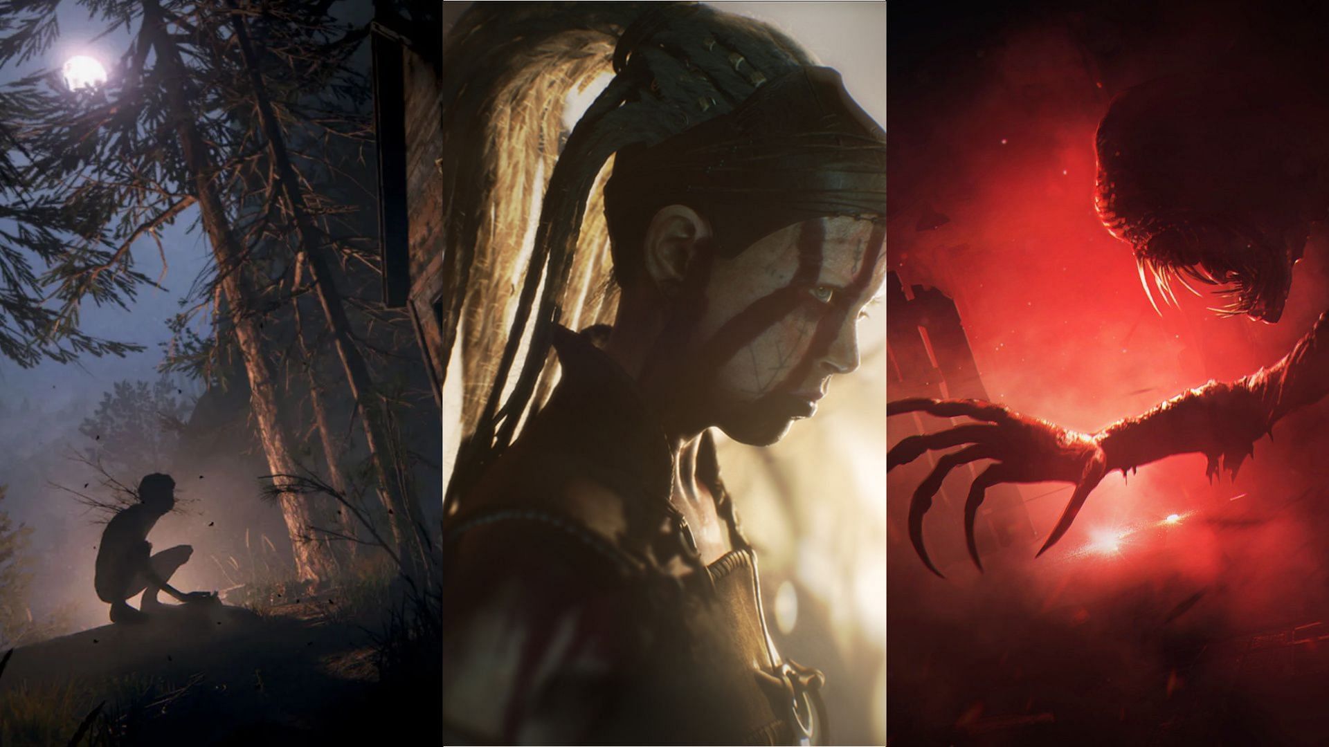 While Ninja Theory has confirmed a 2024 release, an exact date is yet to be disclosed. (Image via Steam, X/ @frictionalgames and @NinjaTheory)