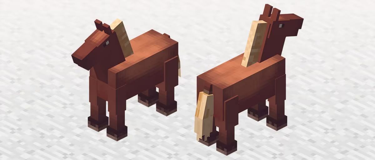 Horses abound in the plains (Image via Mojang)