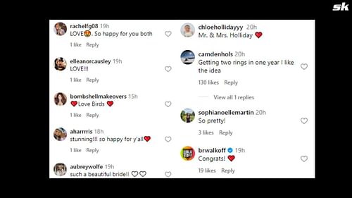 Fan reactions to Kara Maxine's Instagram post