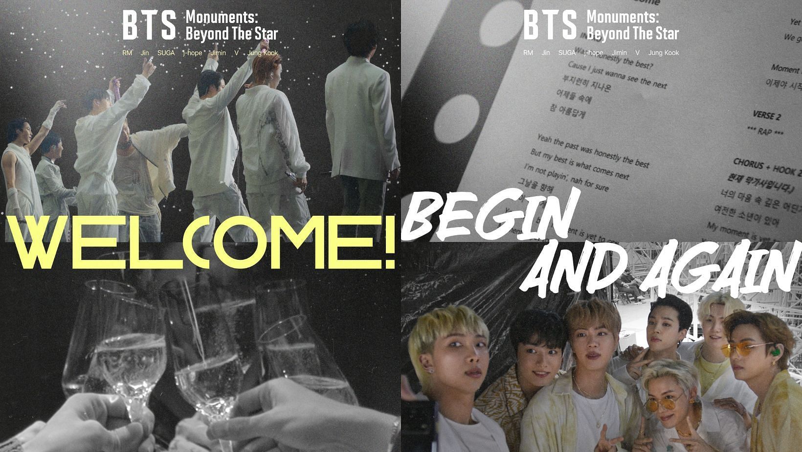 BTS Monuments: Beyond the Star Episodes 5 &amp; 6. (Images via X/@bts_bighit)