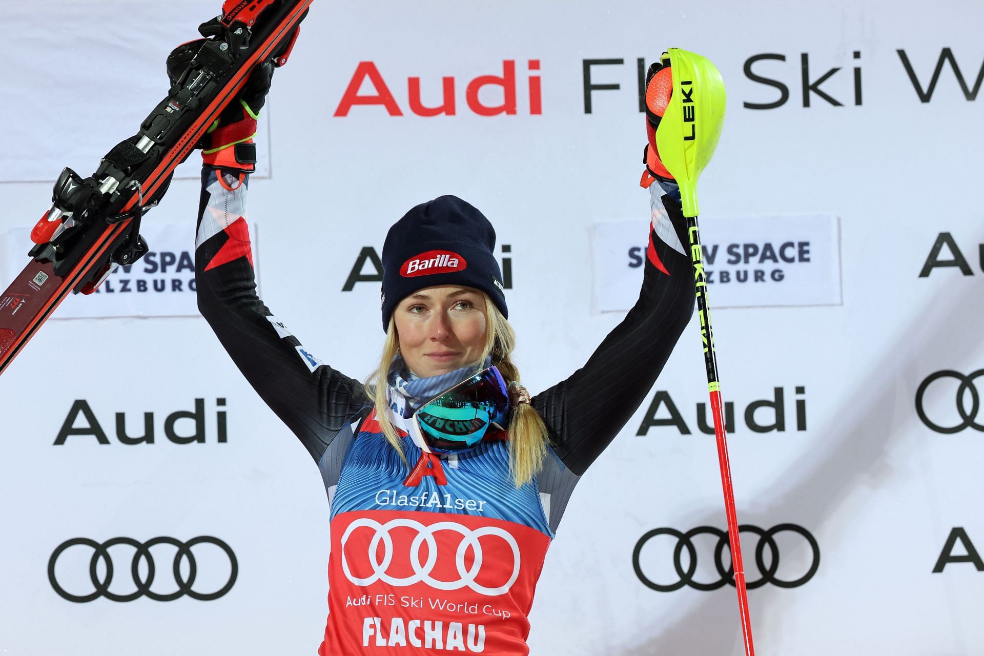 Mikaela Shiffrin at Audi FIS Alpine Ski World Cup - Women&#039;s Slalom