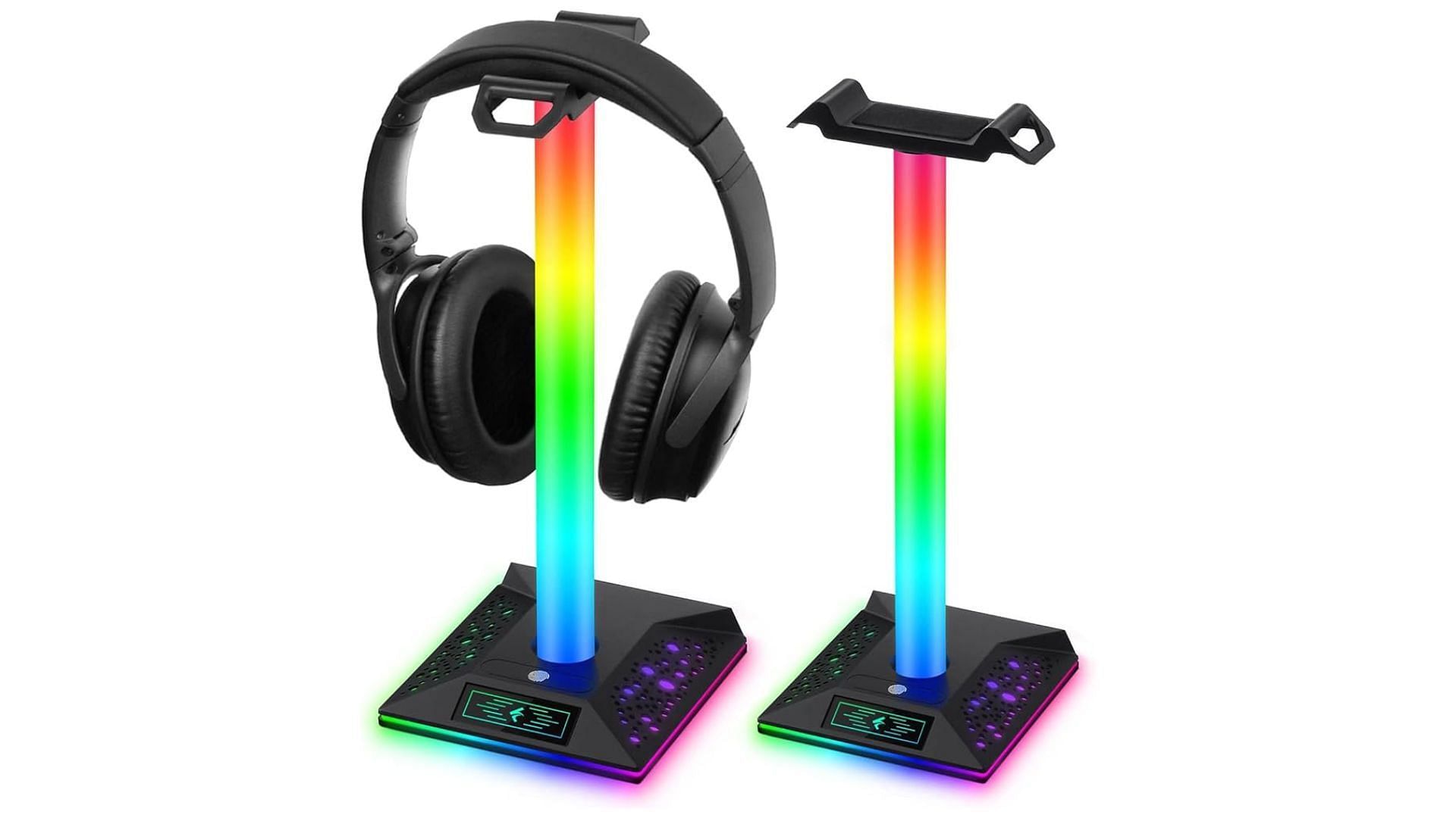 Headset stands with RGB effect (Image via Amazon)
