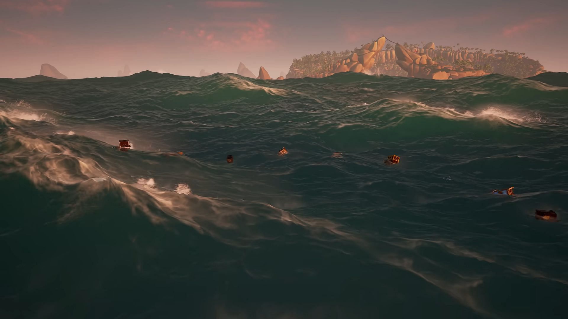 Loot is left behind when you dive with loot on board. (Image via Rare)
