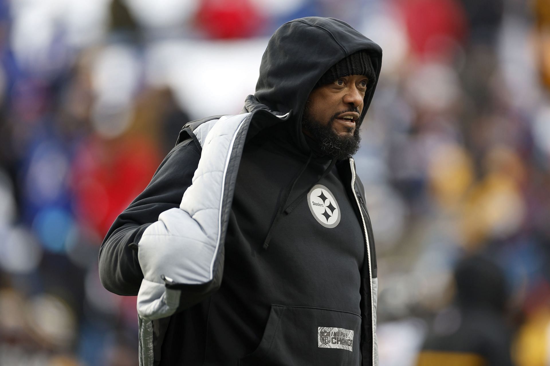 Mike Tomlin during the AFC Wild Card Playoffs - Pittsburgh Steelers v Buffalo Bills