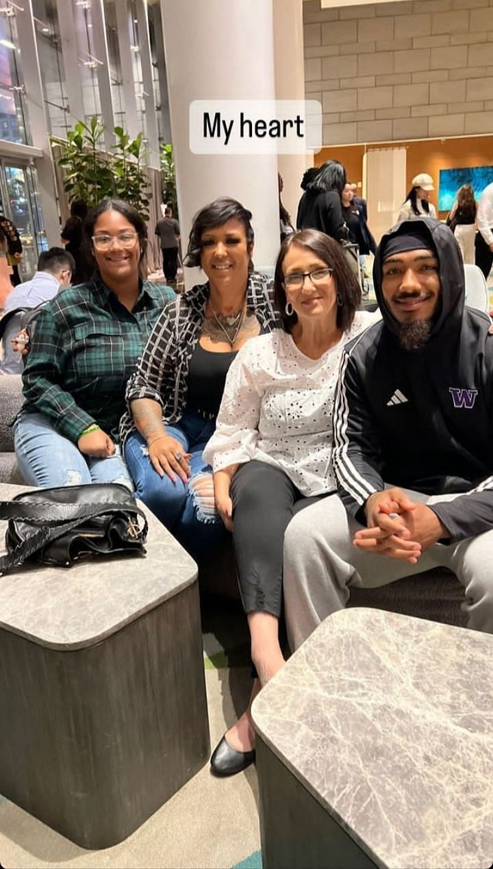 Ja&rsquo;Lynn Polk with his mother and family, Source:Instagram, @jpolk_22