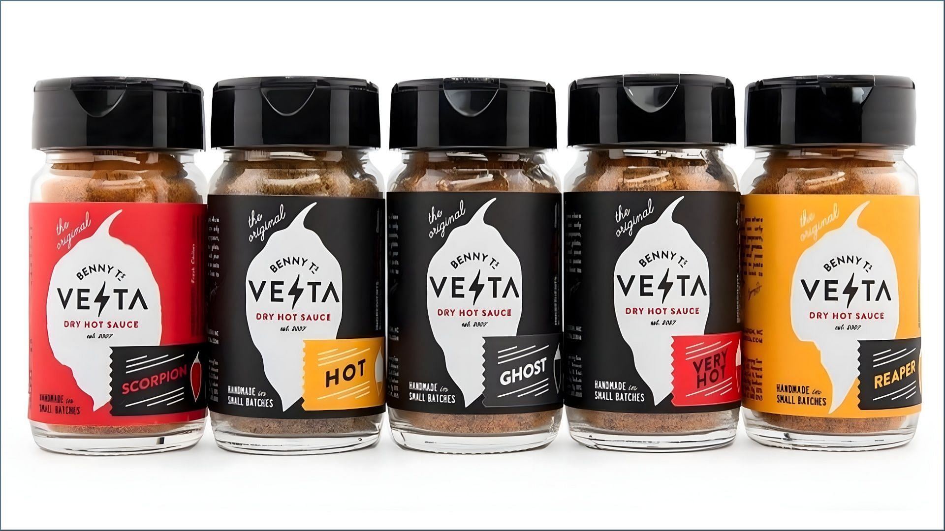 Vesta Fiery Gourmet Foods, Inc. recalls five hot sauces wheat allergen contamination concerns (Image via FDA)