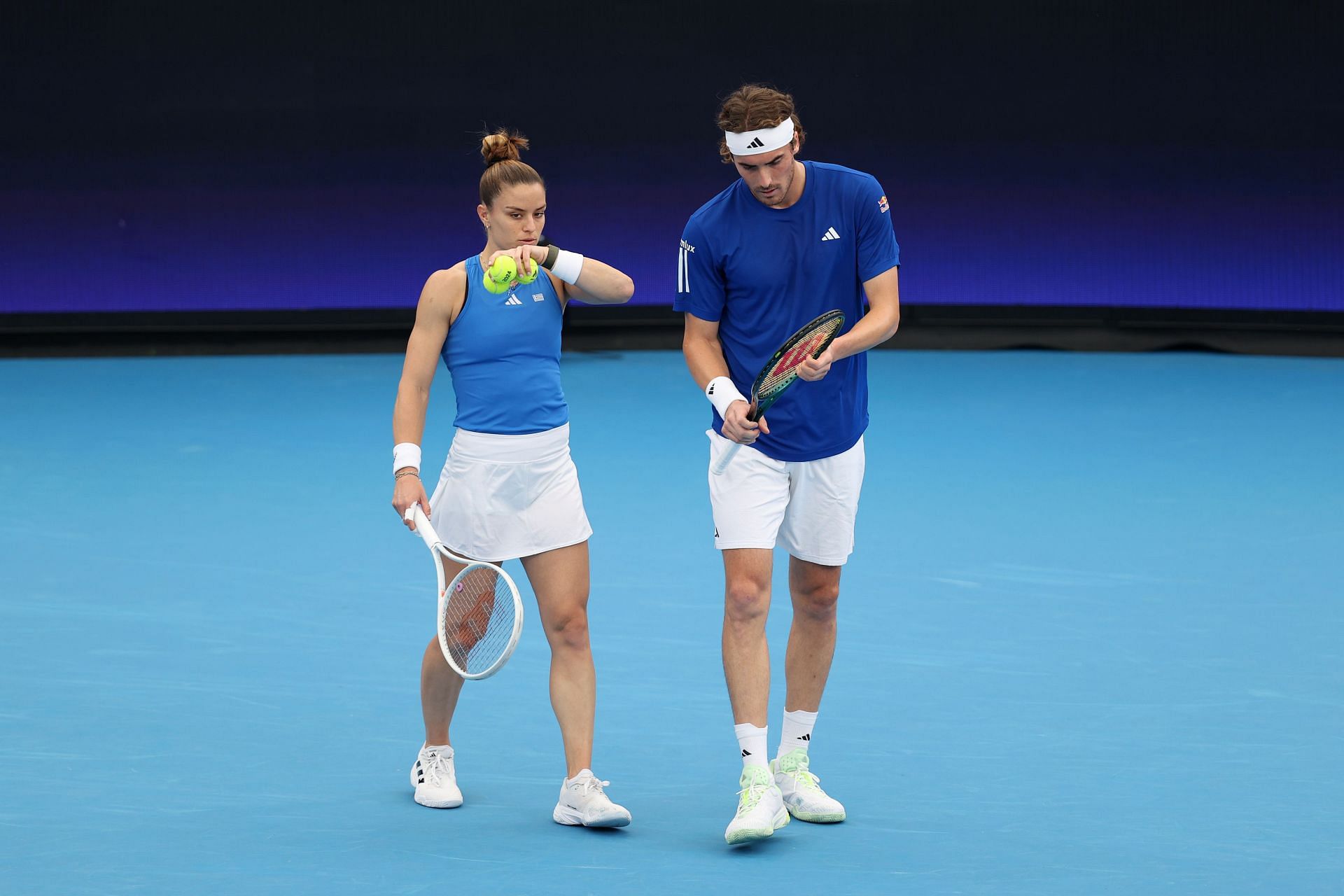 Maria Sakkari and Stefanos Tsitsipas will lead Team Greece in the quarterfinals of the 2024 United Cup.