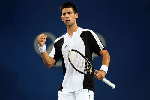 Djokovic pictured at the 2008 Olympics