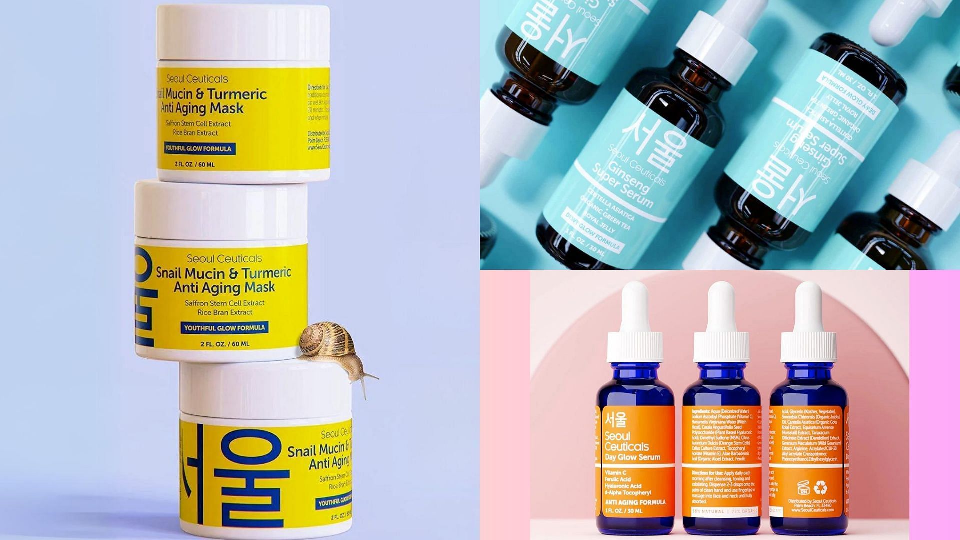 Best SeoulCeuticals skincare products (Image via SeoulCeuticals/ Sportskeeda)