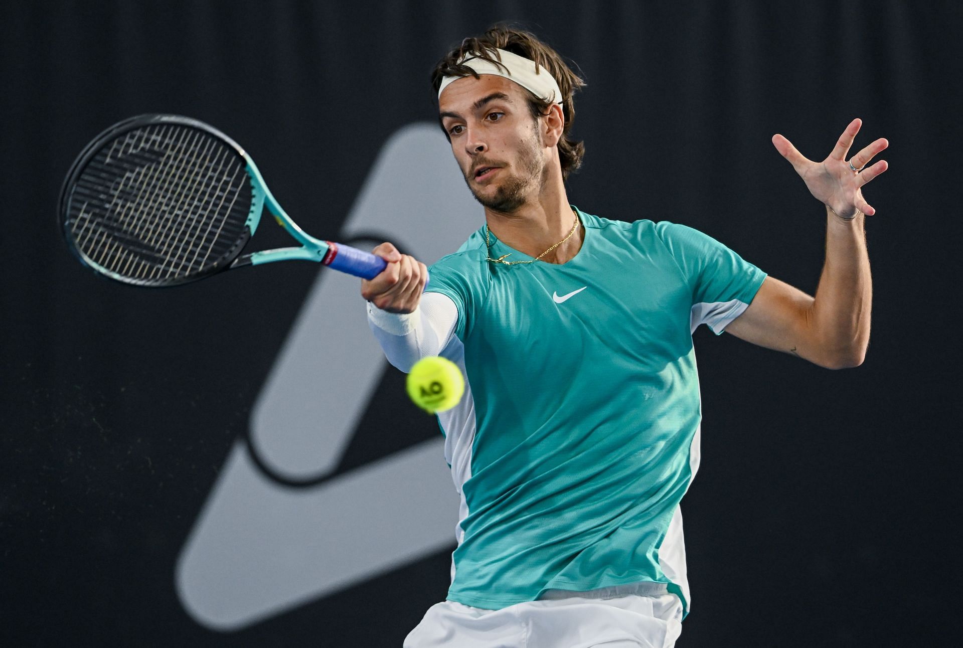 Lorenzo Musetti at the 2024 Adelaide International 1