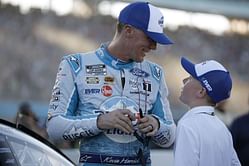 WATCH: Kevin Harvick's son Keelan drives a full-size stock car for the very first time