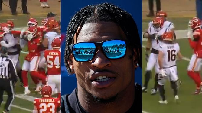 WATCH: Ja'Marr Chase gets involved in fight with L'Jarius Sneed and Mike Edwards during Week 17