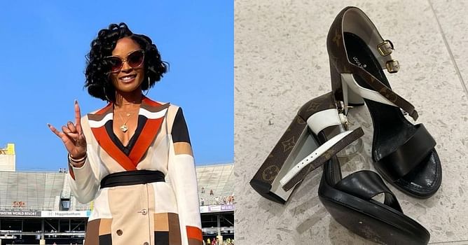 Steve Sarkasian’s wife, Loreal, sells stylish Louis Vuitton heels worth $821 to fans on IG