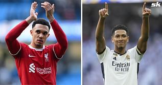 Jude Bellingham reacts after Trent Alexander-Arnold dazzles in Liverpool's 2-0 FA Cup win against Arsenal