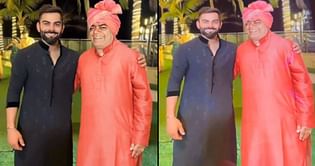 कला का अद्भुत नमूना पेश करते हुए शख्स ने विराट कोहली और उनके दिंवगत पिता को एक तस्वीर में दिखाया, वीडियो हुआ वायरल