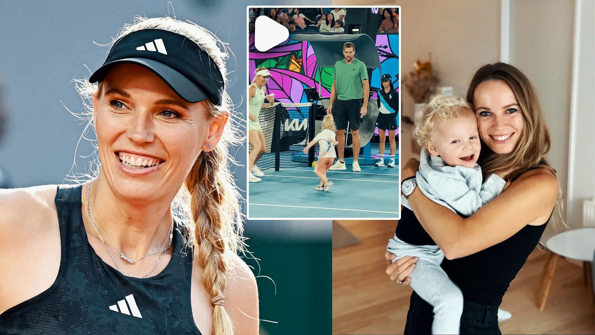 WATCH: Caroline Wozniacki's two-year-old daughter Olivia entertains ...