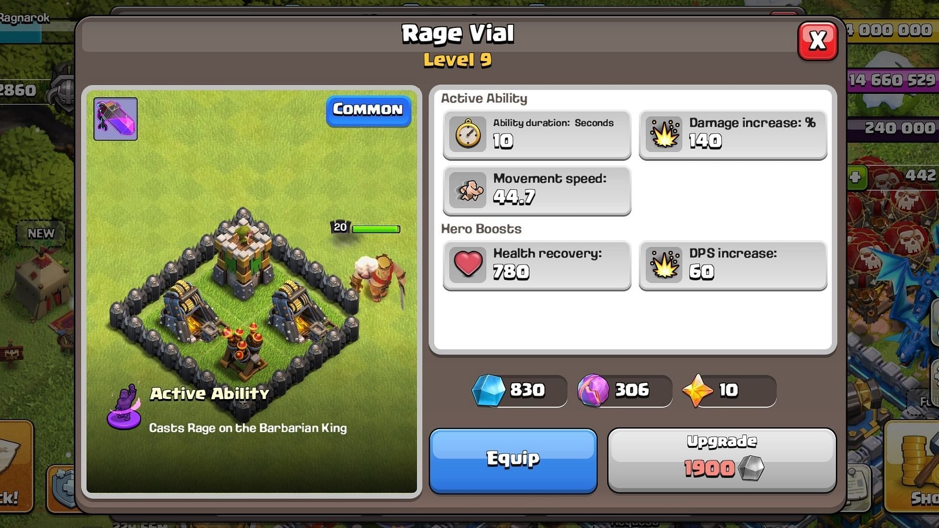 Clash of Clans Rage Vial