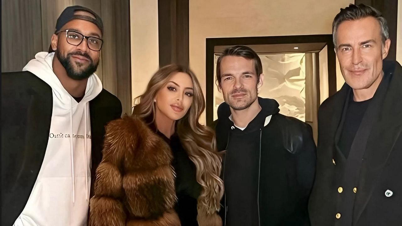 Larsa Pippen and Marcus Jordan hanged out with fashion icon Micael Coste in Paris(Image source: Instagram @michaelcostefr)
