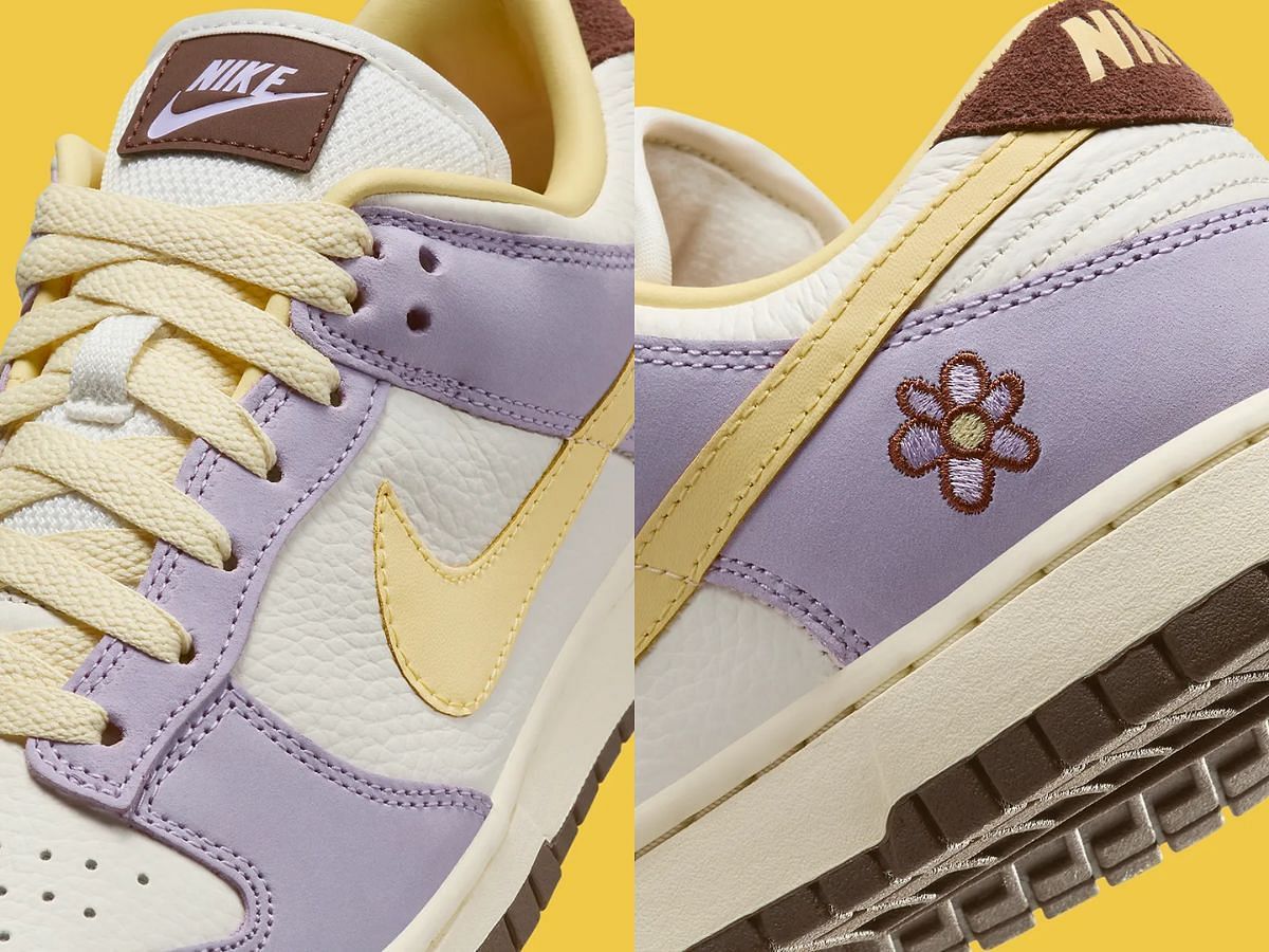 Nike Dunk Low PRM Lilac Bloom sneakers (Image via Sneaker News)