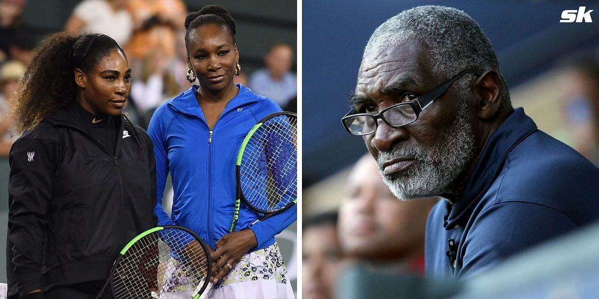 (From L to R): Serena Williams, Venus Williams and their father Richard Williams