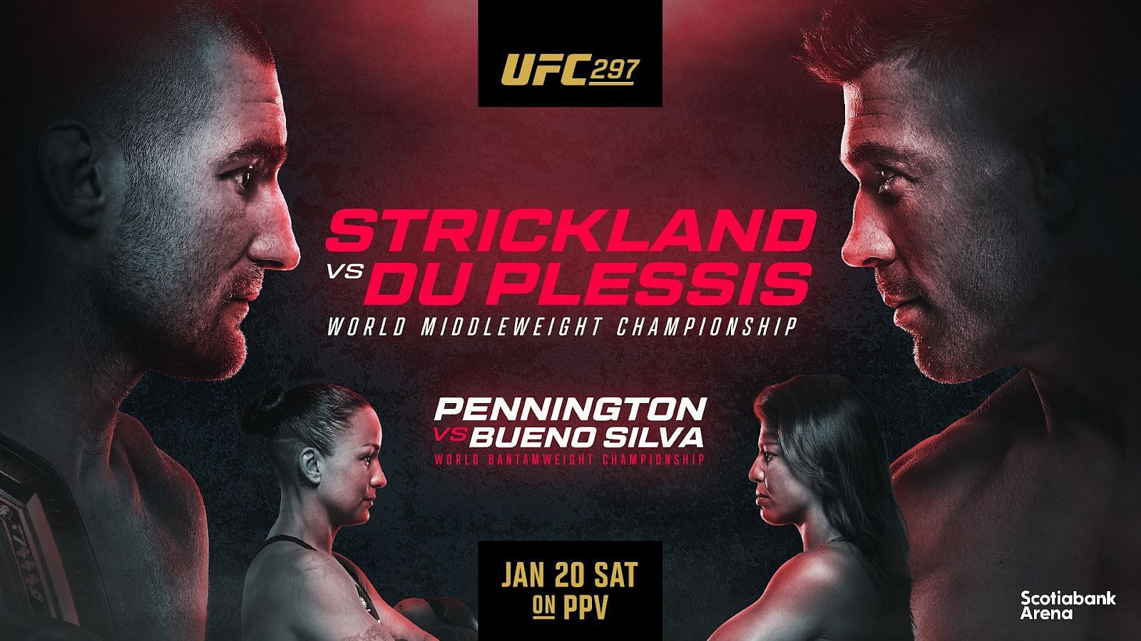 UFC 297: Strickland vs. du Plessis [Image via @ufc on X]
