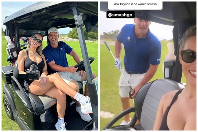 “Ask Bryson if he would smash” - Paige Spiranac puts Bryson DeChambeau on the spot with a cheeky AMA question