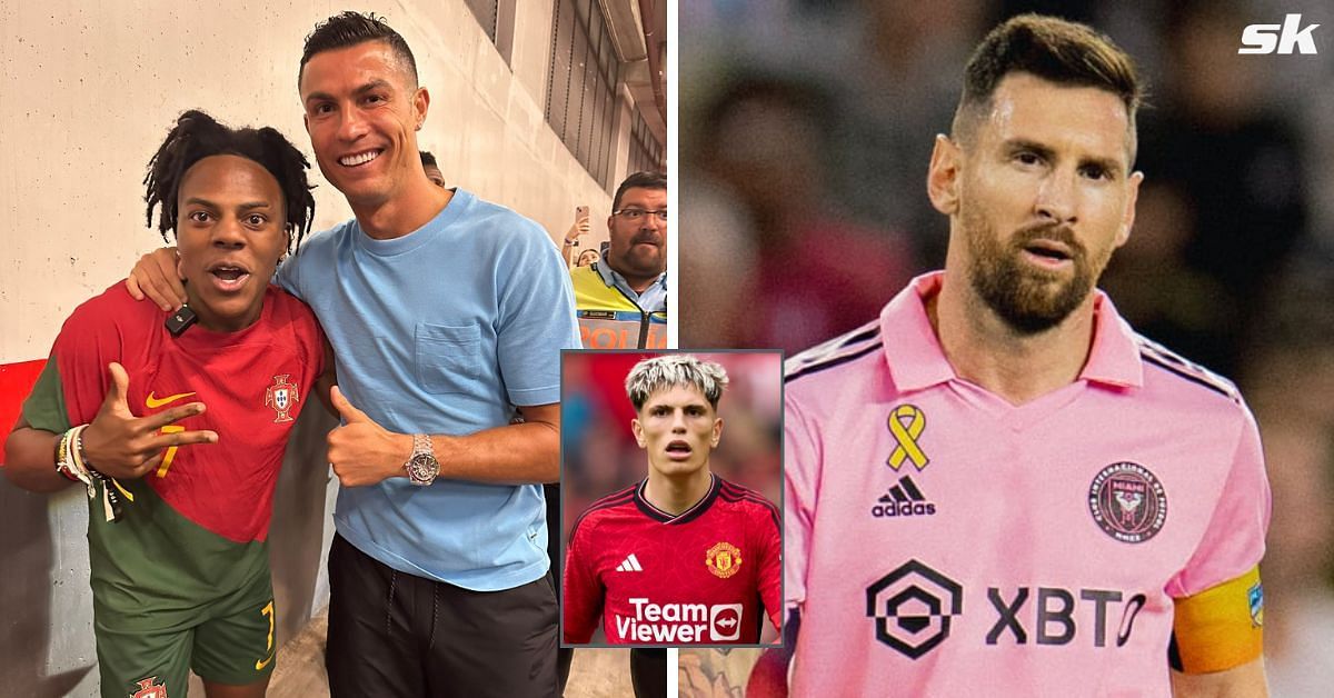 Cristiano Ronaldo fan IShowSpeed tells Garnacho how Lionel Messi meeting made him love Al-Nassr superstar