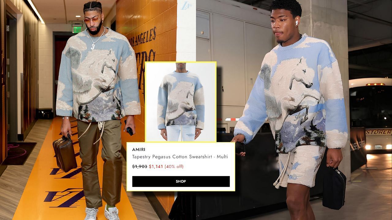 Anthony Davis and Rui Hachimura, from teammates to outfit-mates