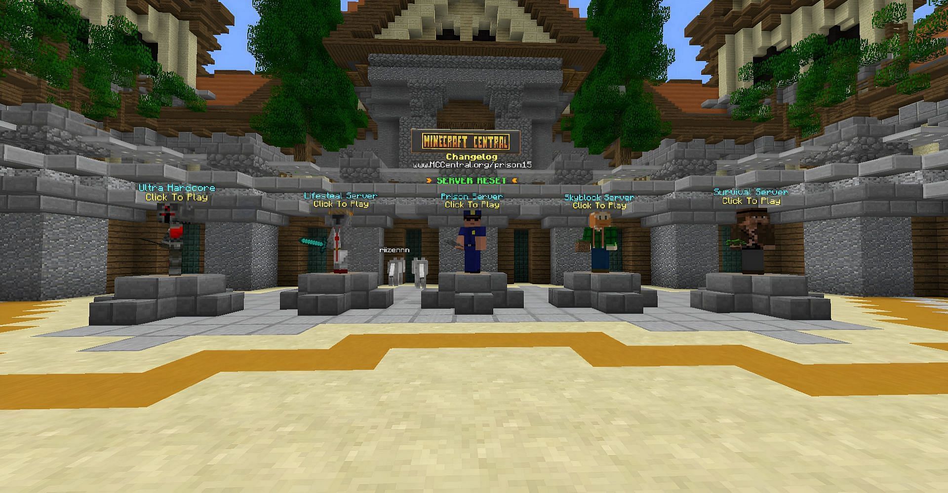 Minecraft Central is a server that has been around for a very long time (Image via Mojang)