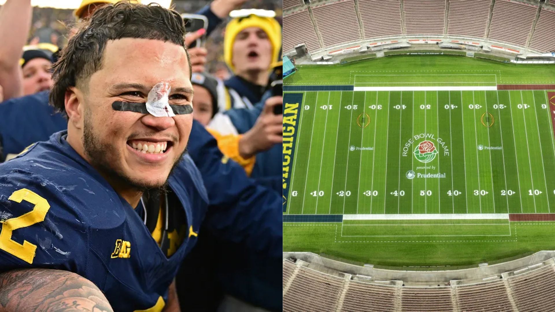 Is Blake Corum playing today in the Rose Bowl Michigan RB s