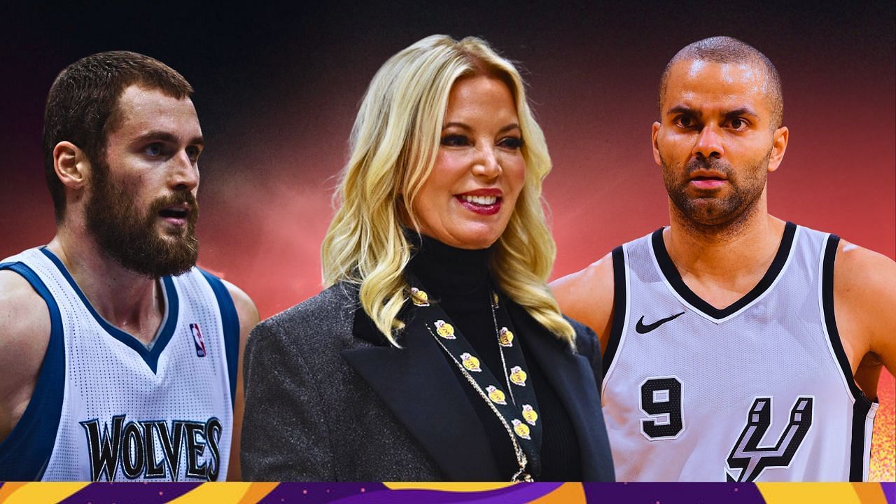A social media post was recalled by basketball fans about Jeanie Buss admiring the looks of Tony Parker and Kevin Love back in 2009