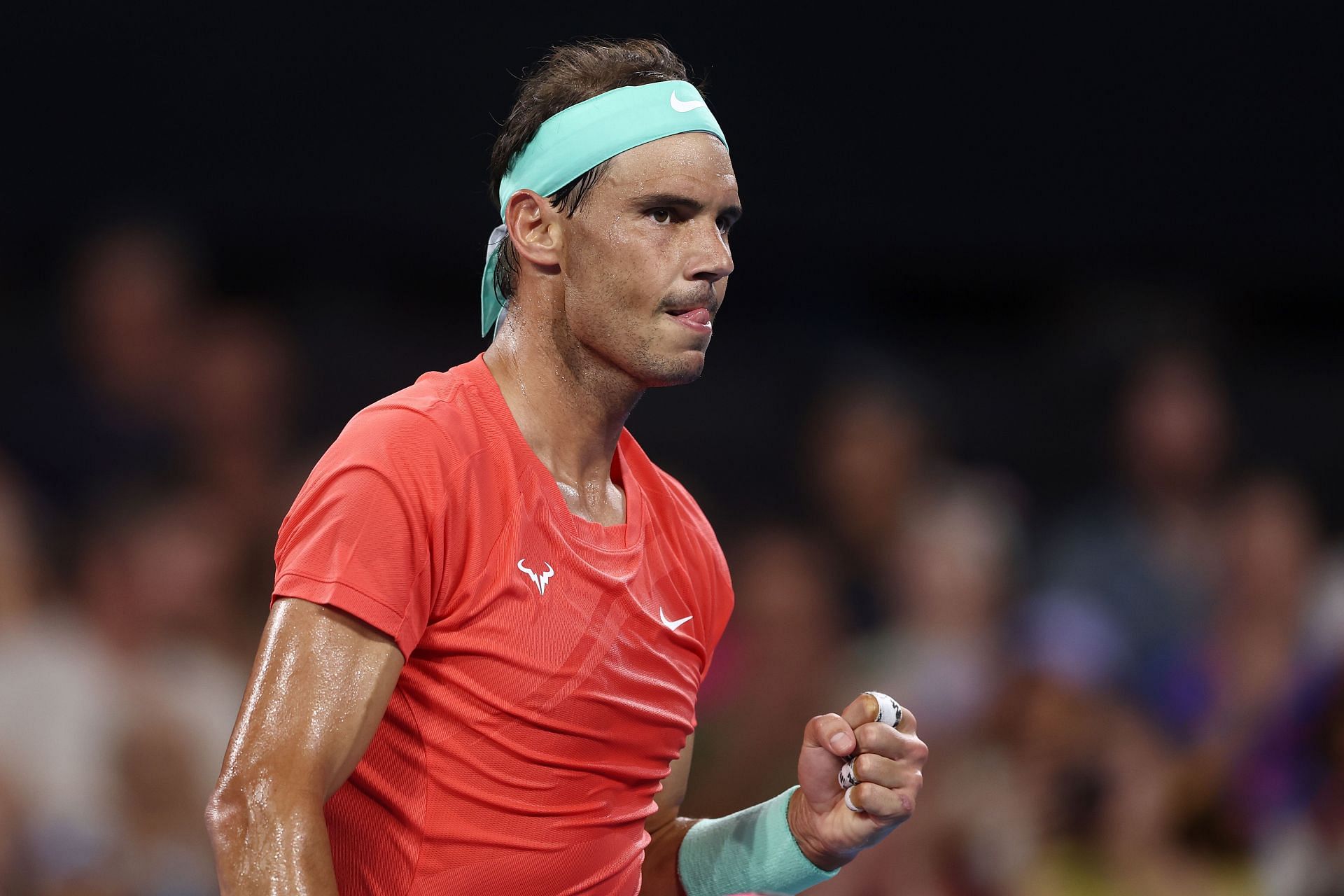 The Spaniard in action at the 2024 Brisbane International (Getty)