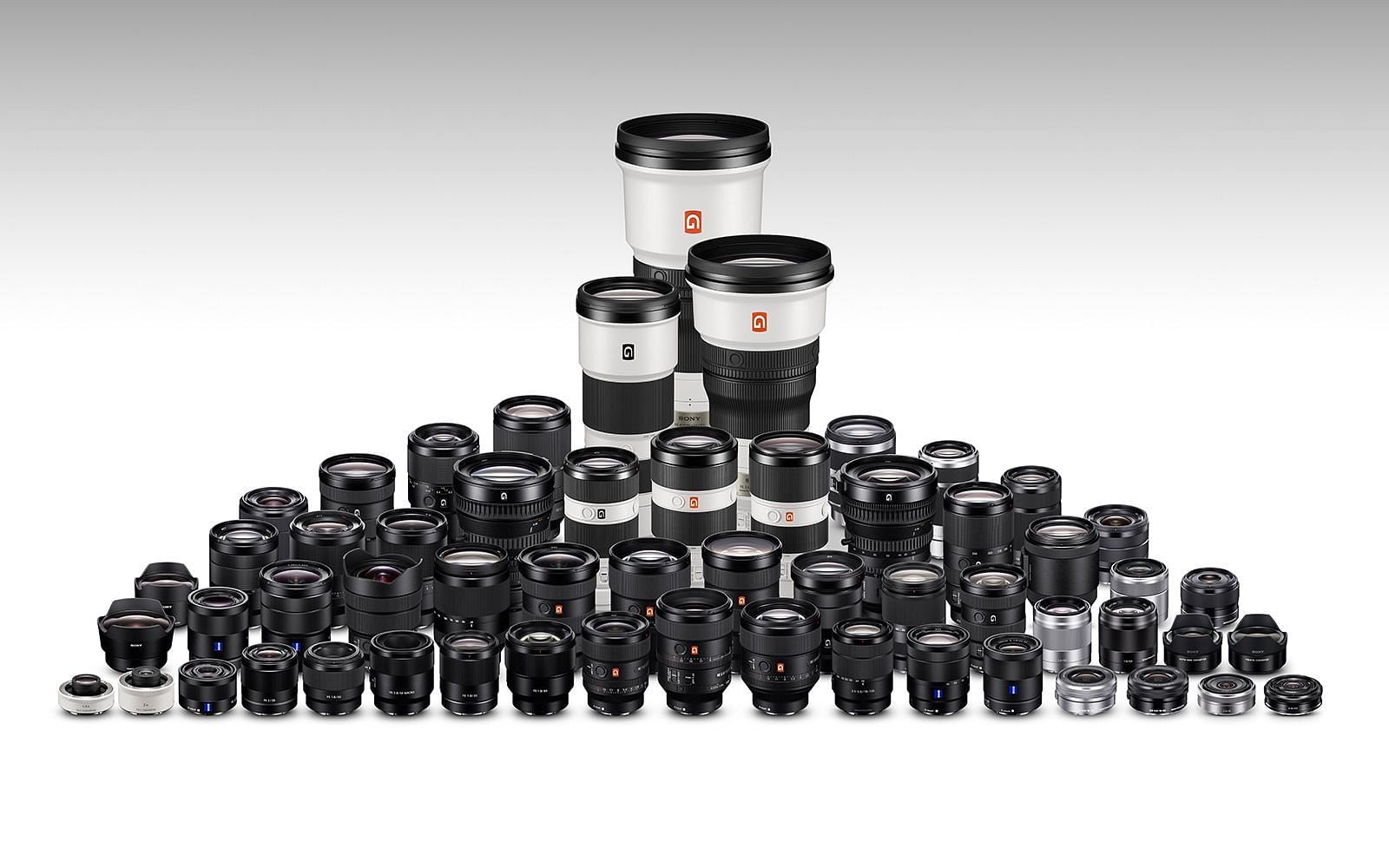 Sony E-Mount lenses (Image via Sony Pro)