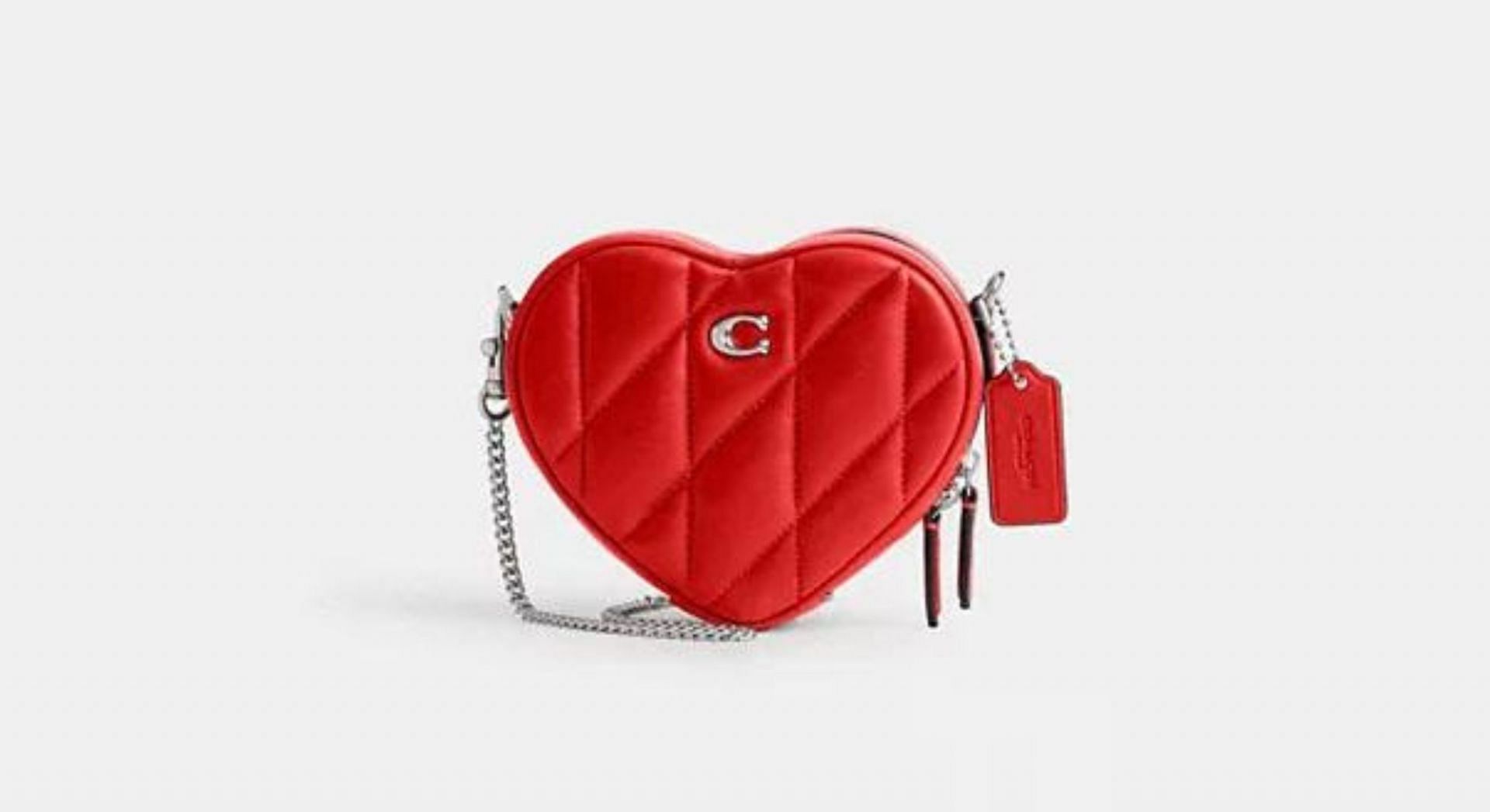 Coach Heart Crossbody 14 With Pillow Quiltin (Image via Coach&#039;s official website)