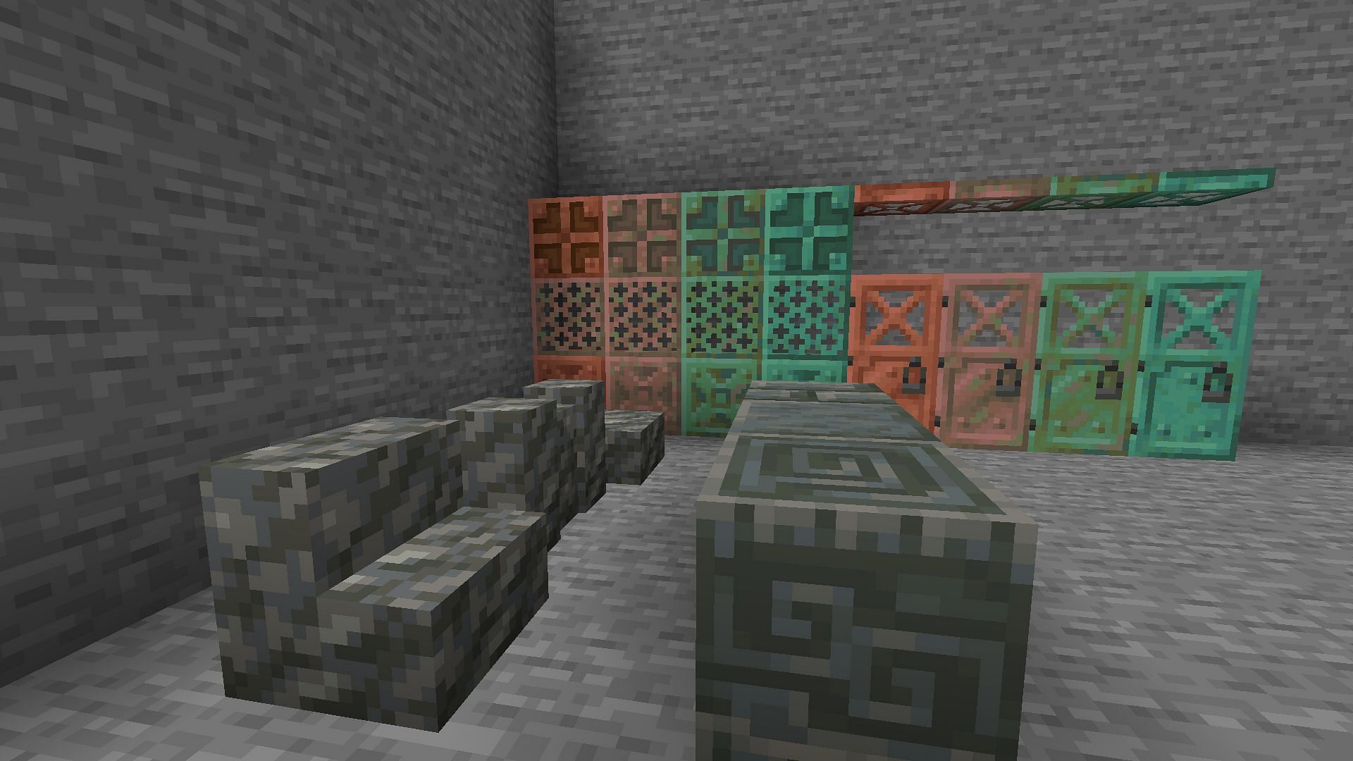 Tuff and copper block in Minecraft 1.21 update (Image via Mojang)