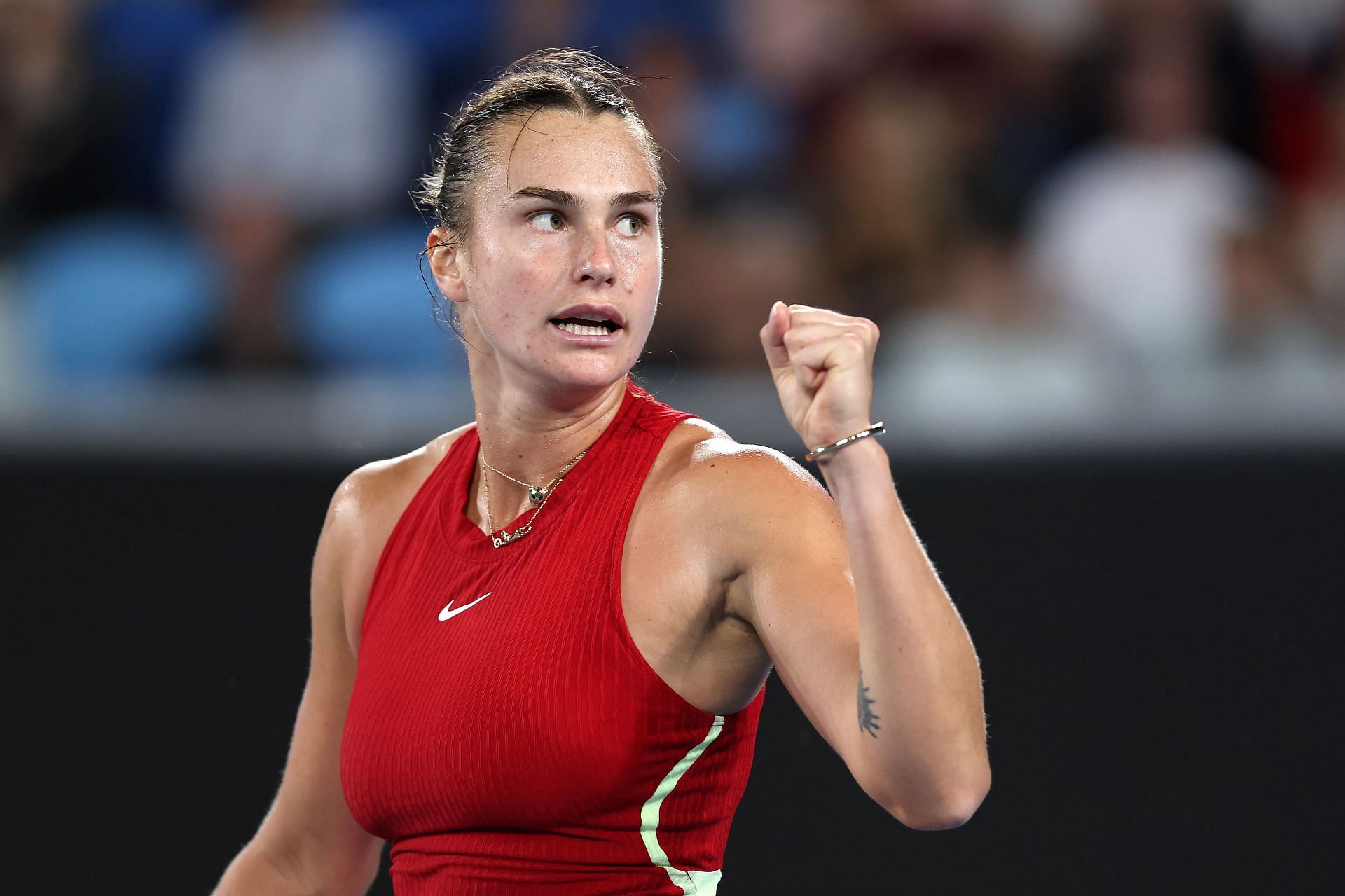 Aryna Sabalenka at the 2024 Australian Open.