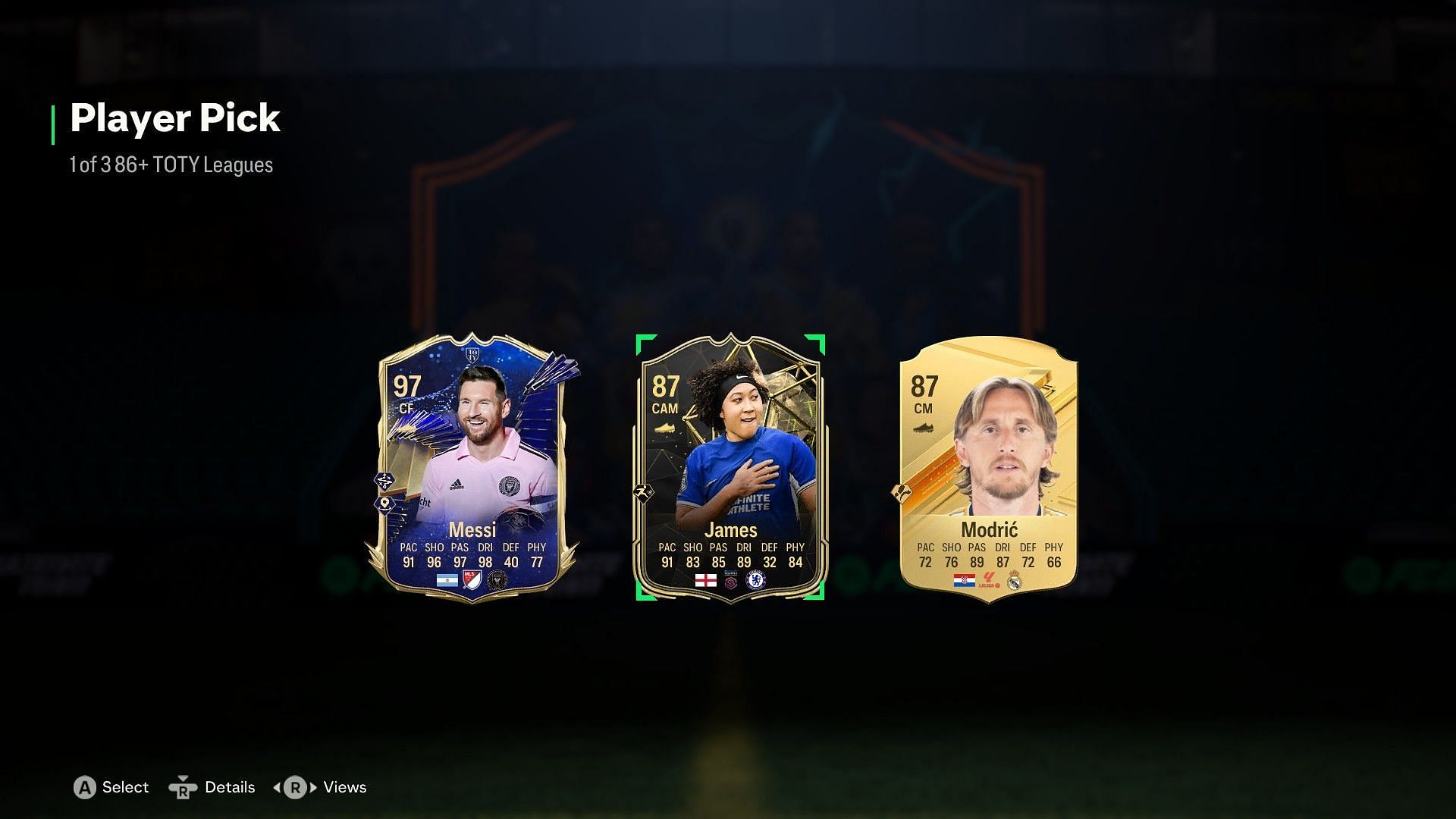 Many EA FC 24 players had TOTY Messi in their offered rewards (Image via EA Sports)