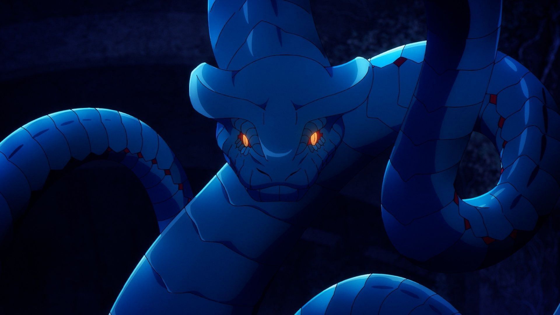 The large serpent as seen in Solo Leveling episode 4 preview (Image via A-1 Pictures)