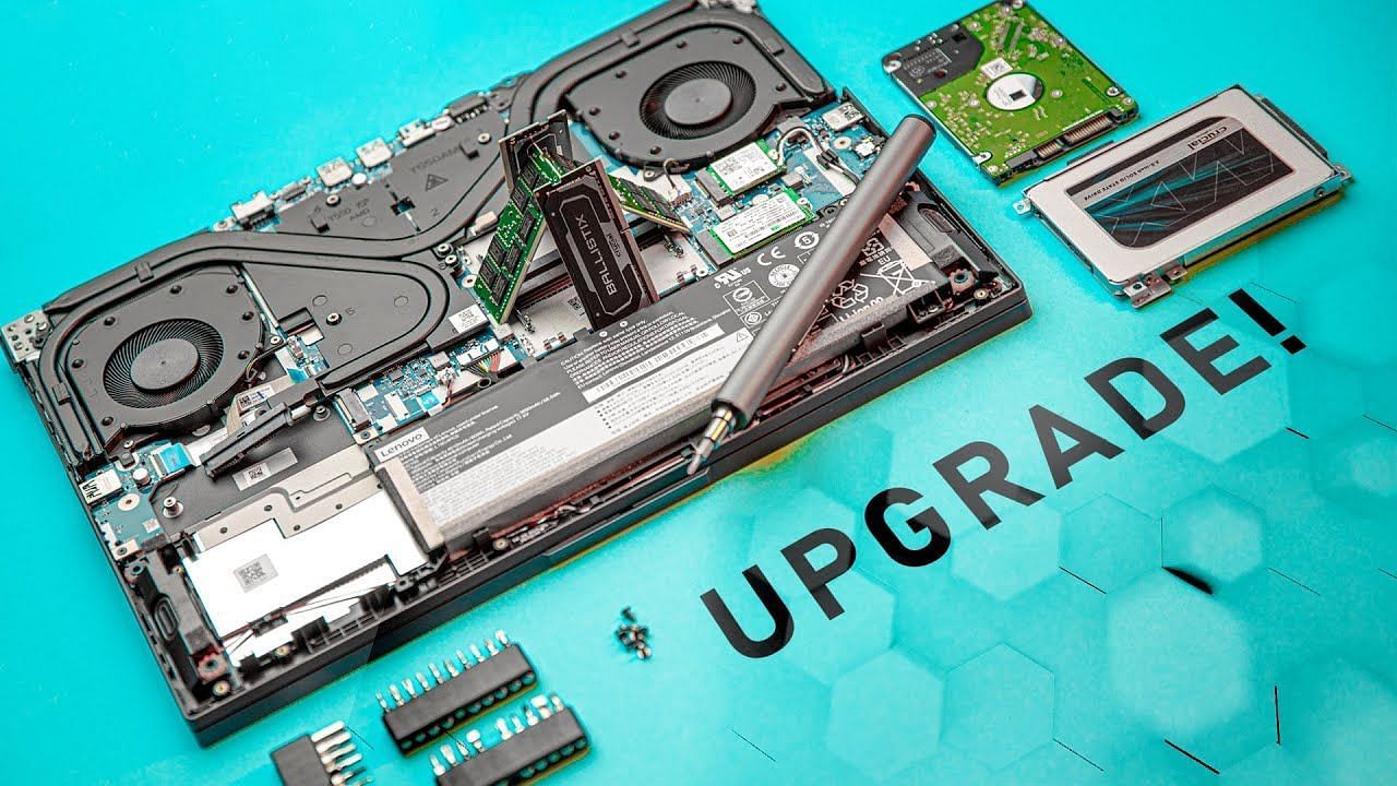 Gaming laptops are hard to upgrade (Image via Hardware Canucks/YouTube)